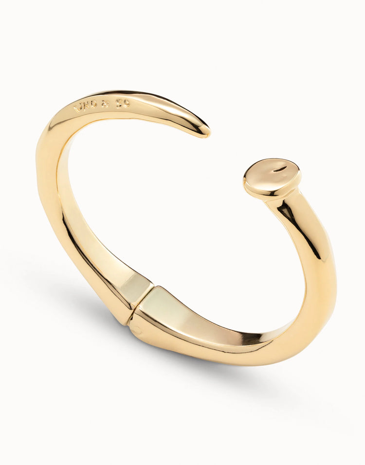 NAIL BANGLE BRACELET GOLD