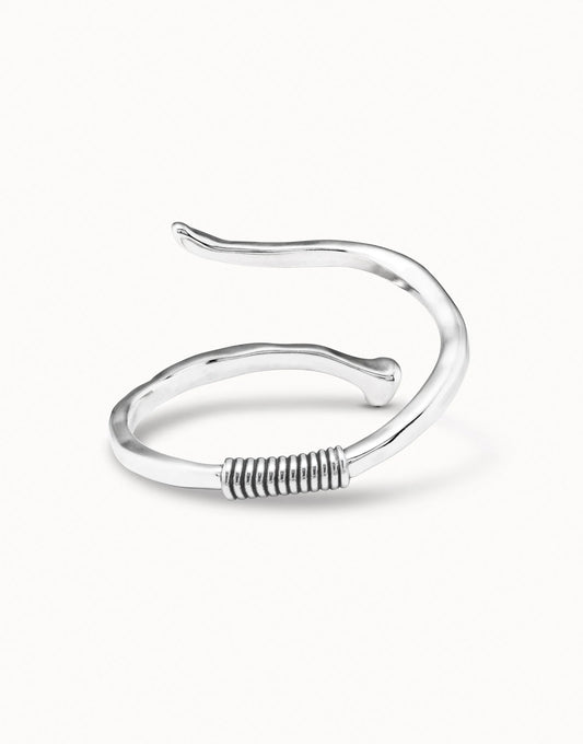 SPIRAL NAIL BRACELET SILVER