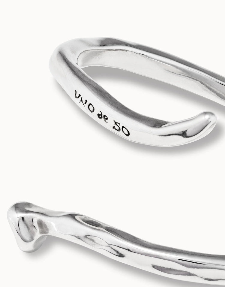 SPIRAL NAIL BRACELET SILVER