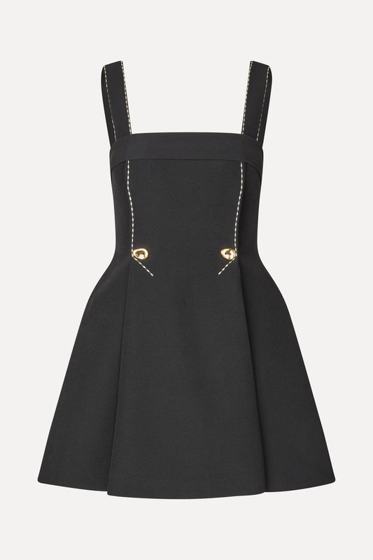 JET BLACK MINI DRESS