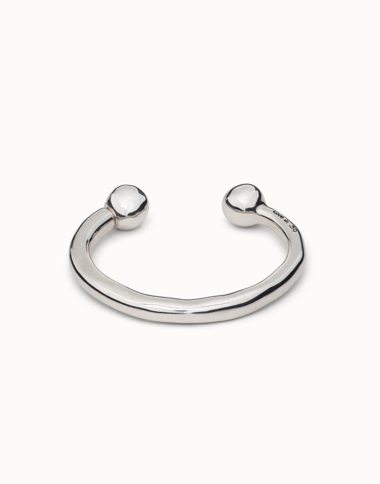 DOUBLE BALL BANGLE SILVER