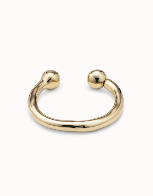 DOUBLE BALL BANGLE GOLD