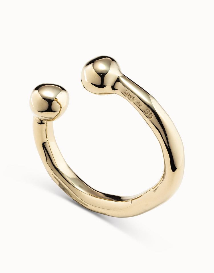 DOUBLE BALL BANGLE GOLD