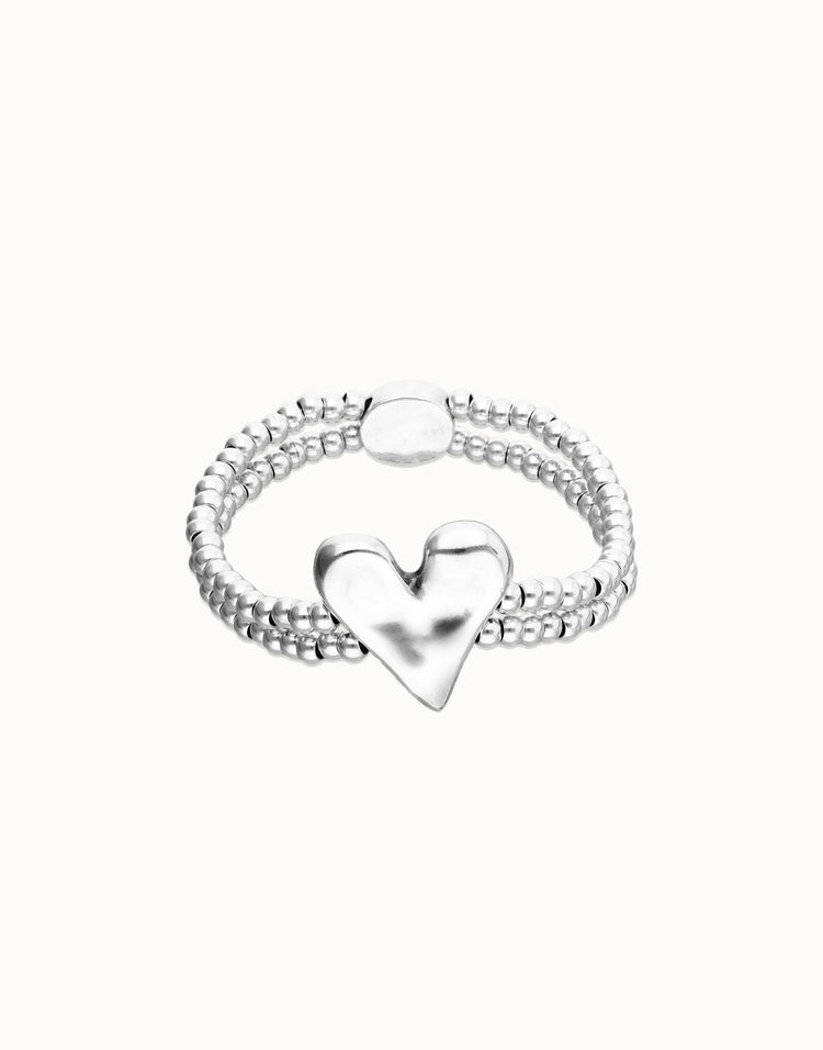 DOUBLE ELASTIC HEART BRACELET