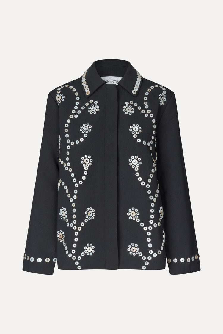 BUTTON FLOWERS JACKET
