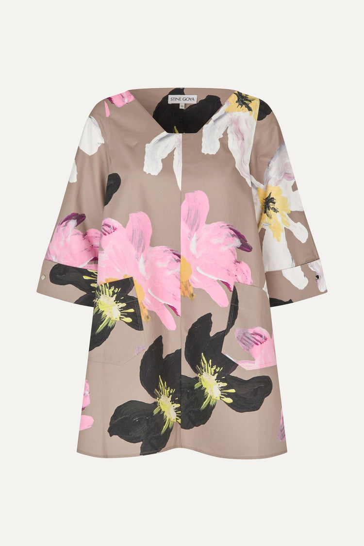WILDFLOWERS RELAXED MINI DRESS