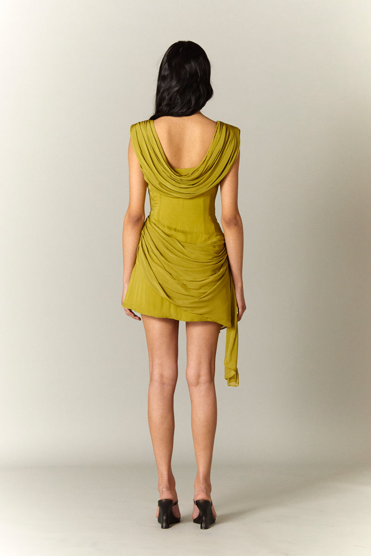AURORA DRAPE MINI DRESS