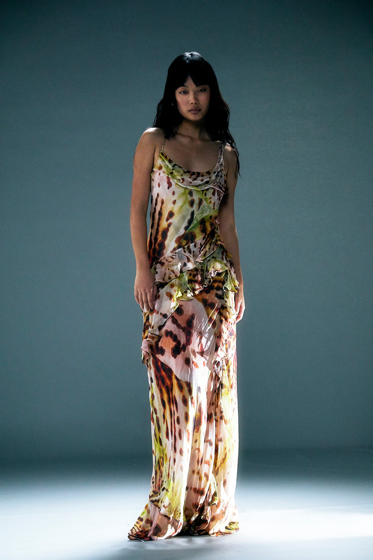 RAIN PRINTED GOWN
