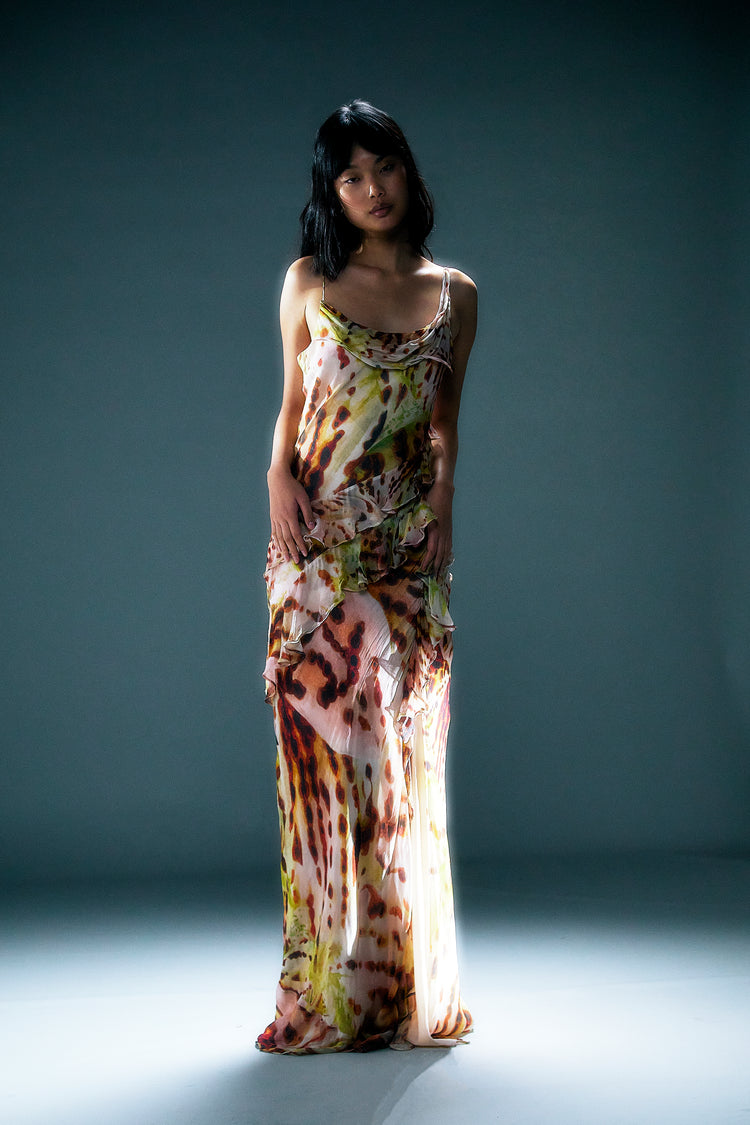RAIN PRINTED GOWN