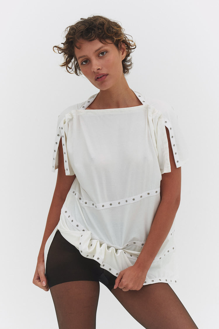 SNAP DOLMAN DRESS