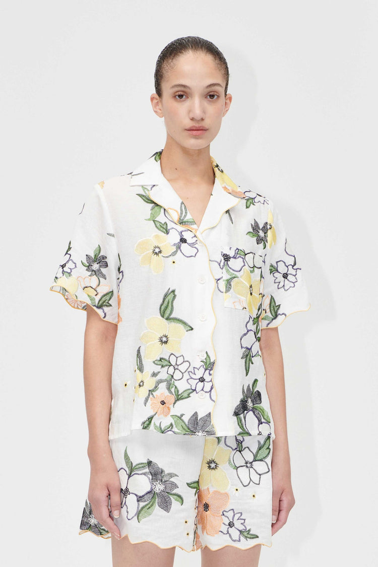 WILDFLOWERS EMBROIDERED SHIRT