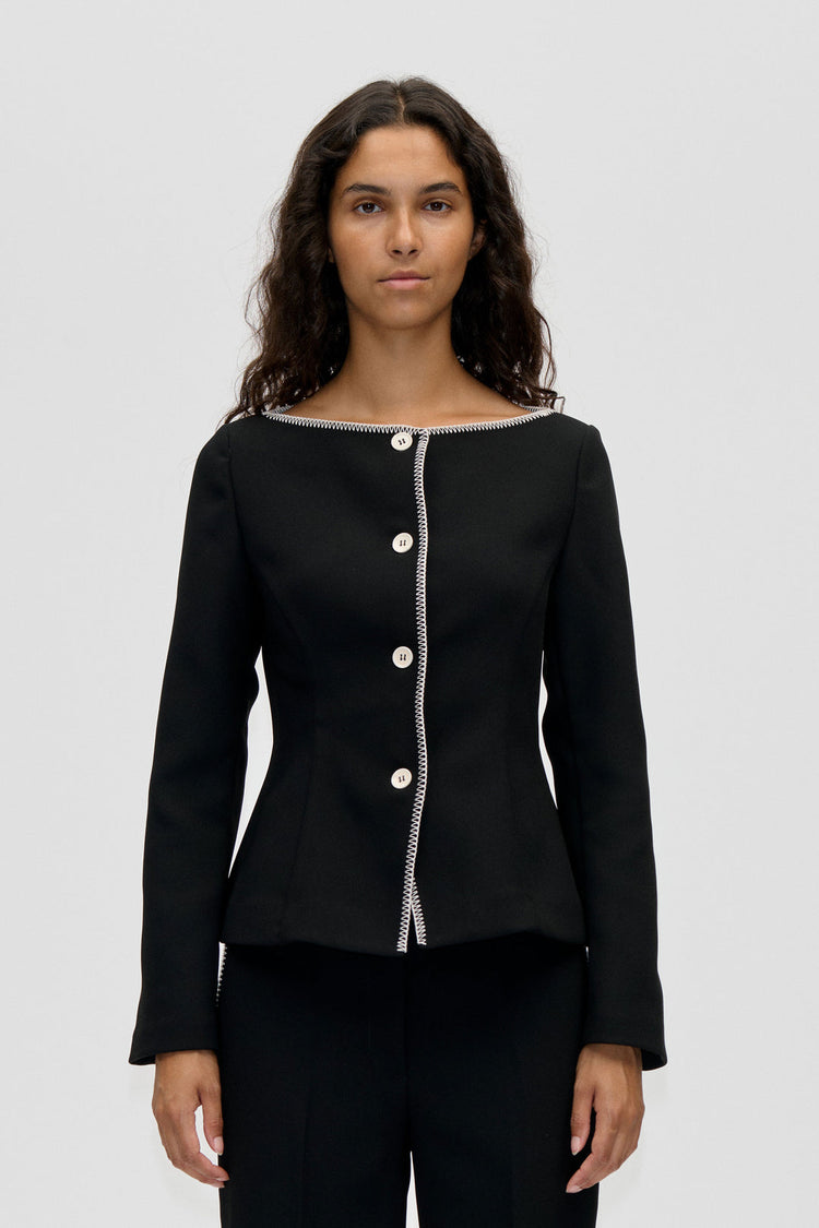 SQUARE NECK JACKET