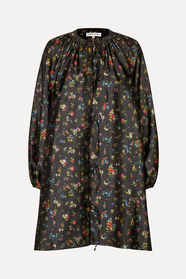 VOLUMINOUS BOW DRESS