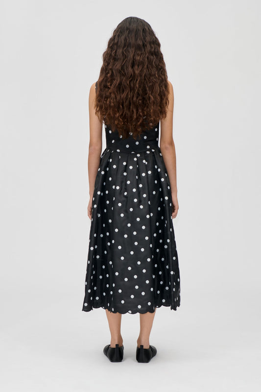 QUILTED DOTS DRESS