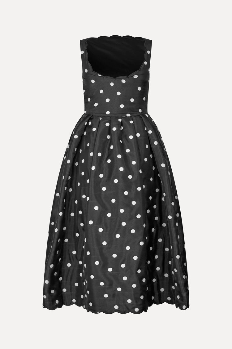 QUILTED DOTS DRESS