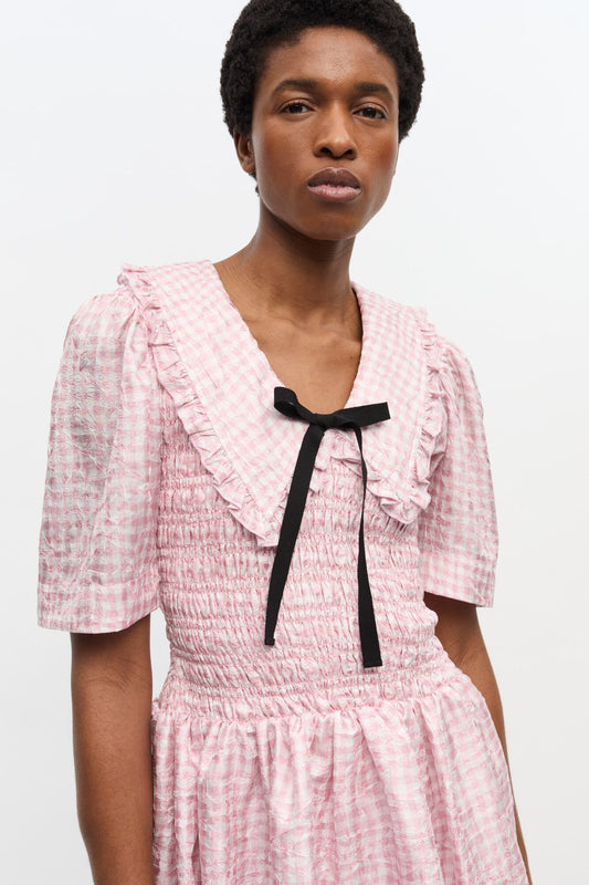 SHIBORI MINI BUBBLE DRESS