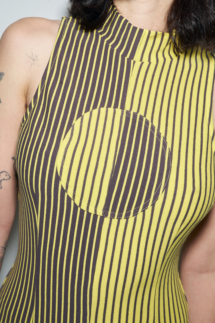 BANANA STRIPE DRESS