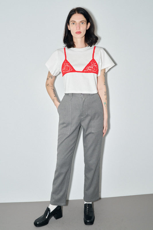 FACE CUT OUT TROUSERS
