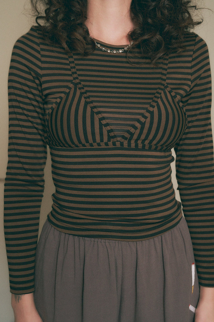 BIKINI BOD STRIPE LONG SLEEVE