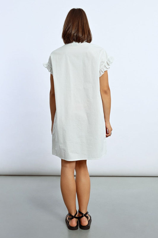 GATHERED SHIRT DRESS