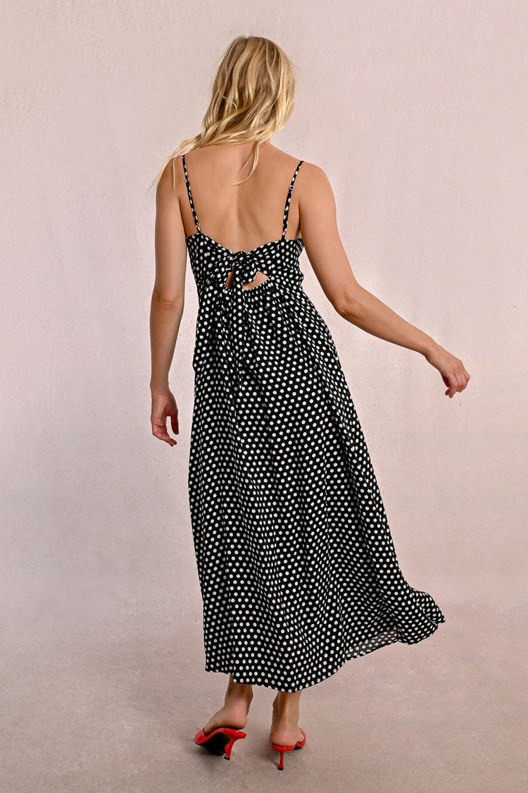 POLKA DOT MIDI DRESS