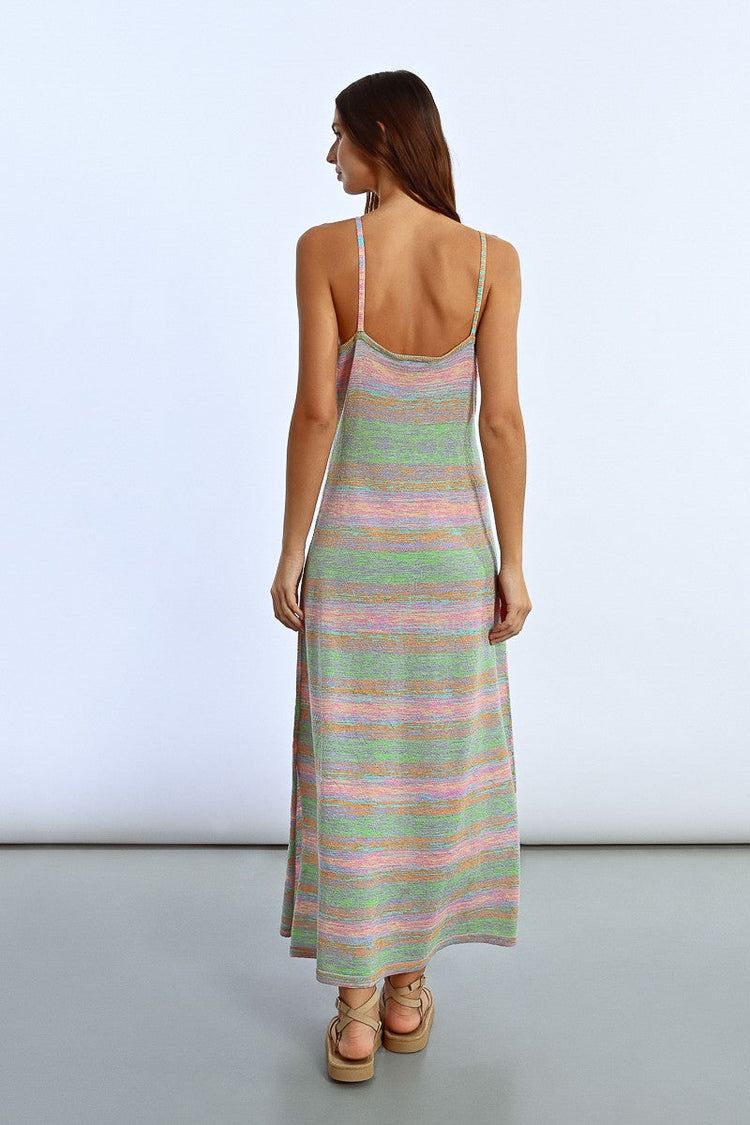 MULTICOLOR KNIT DRESS