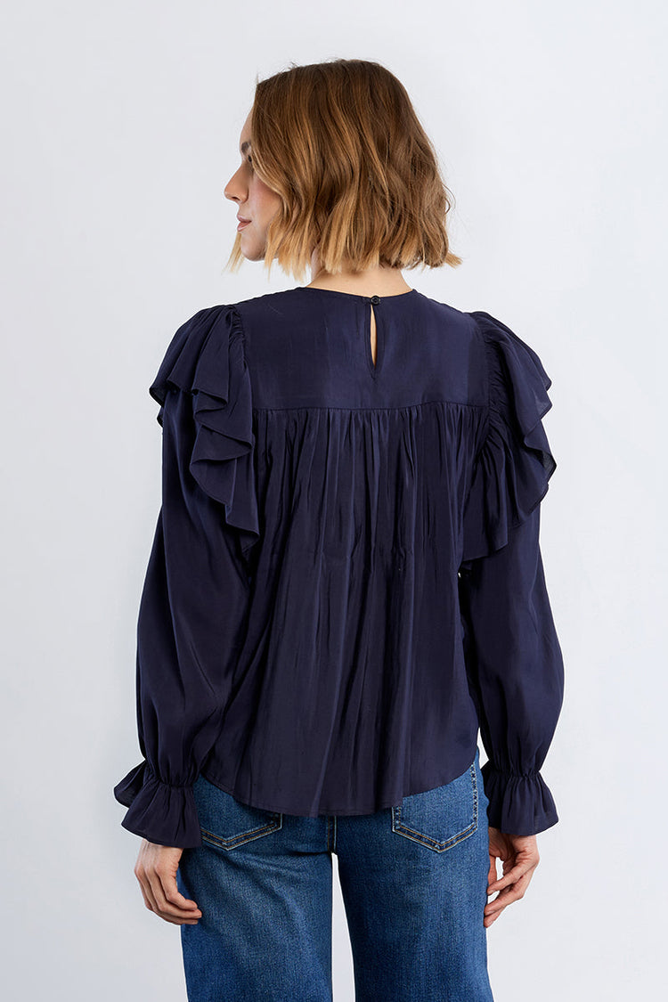 RUFFLE BLOUSE