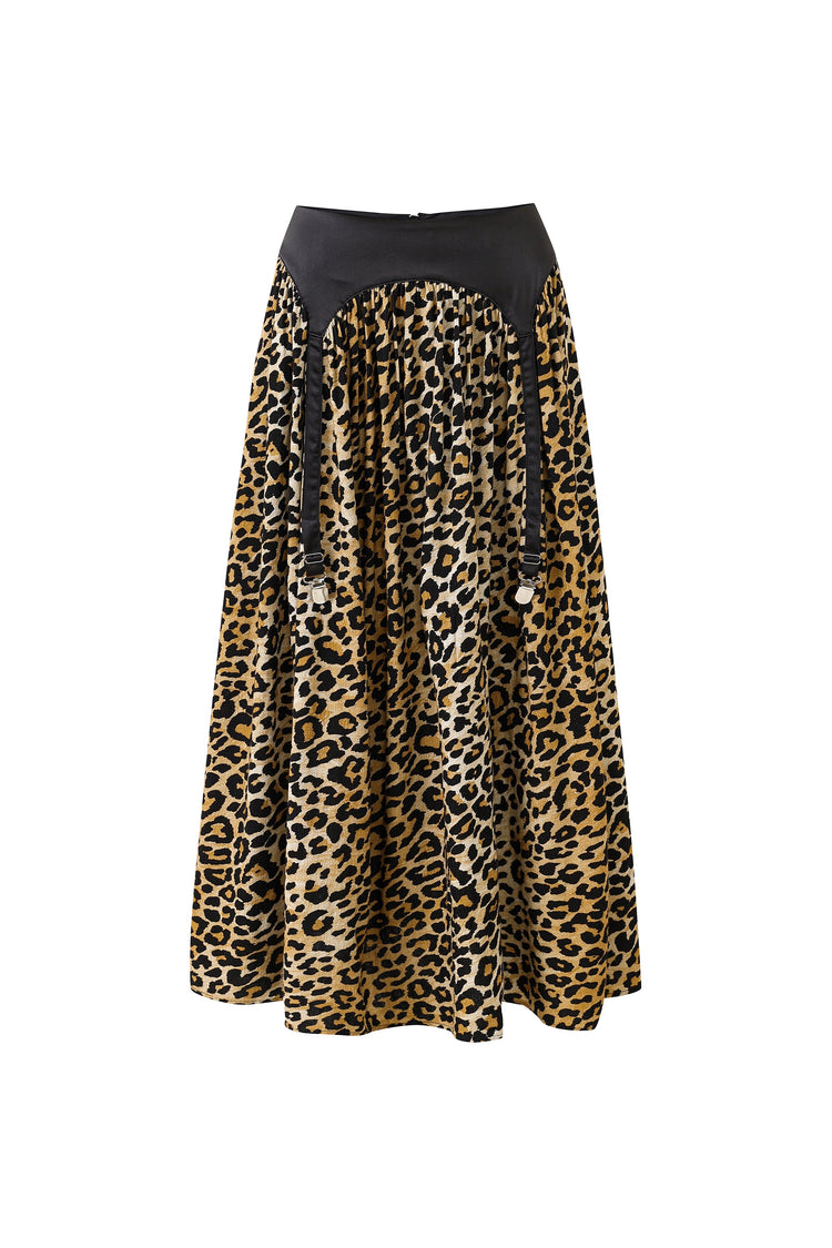 SOFT LINEN GARTER SKIRT