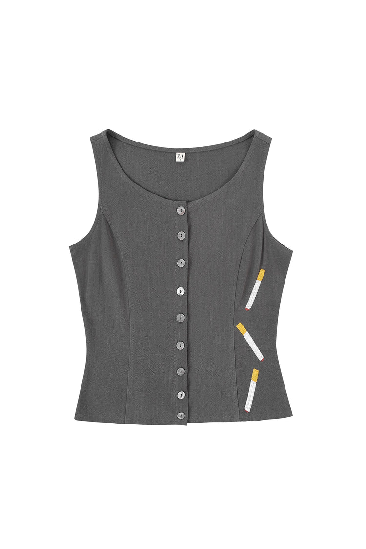 CIGARETTES BUTTON DOWN TANK