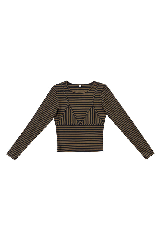 BIKINI BOD STRIPE LONG SLEEVE