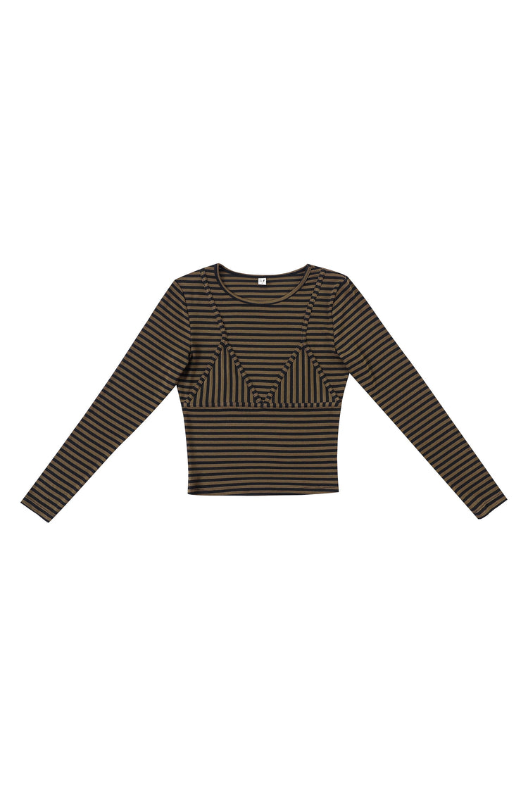 BIKINI BOD STRIPE LONG SLEEVE