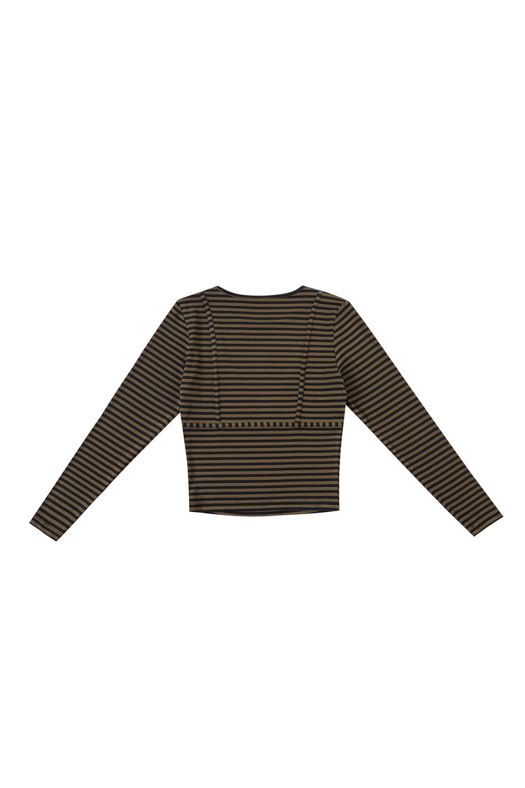 BIKINI BOD STRIPE LONG SLEEVE