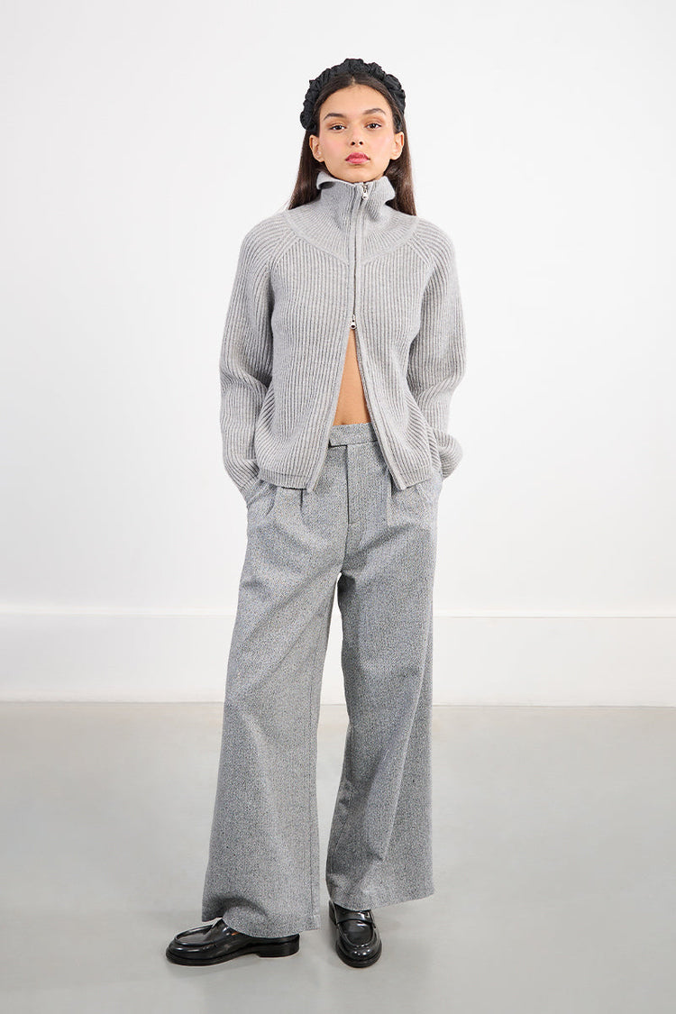 ASH GREY ZIP JACKET