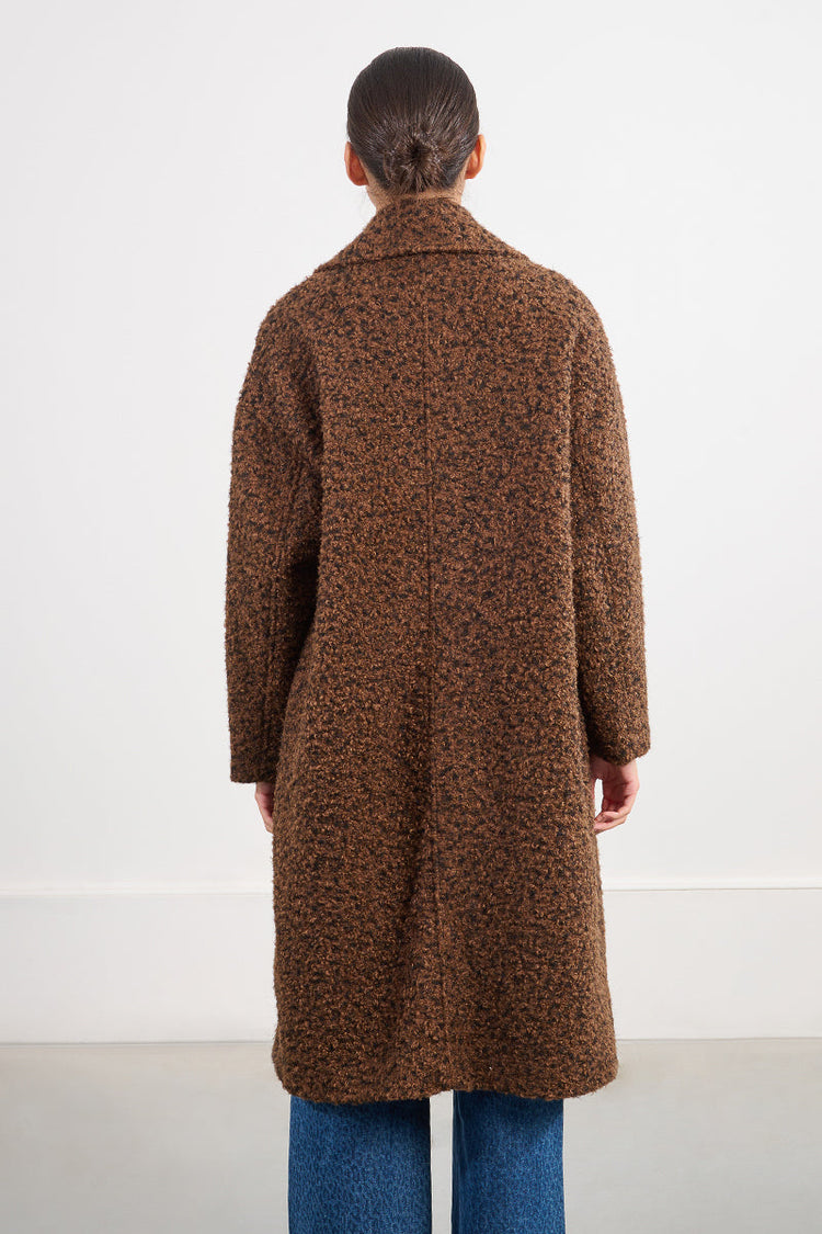 BROWN WOVEN COAT