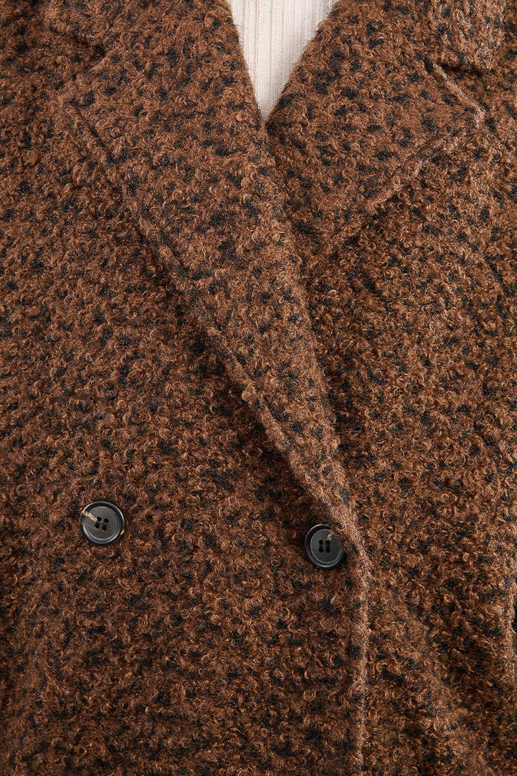 BROWN WOVEN COAT