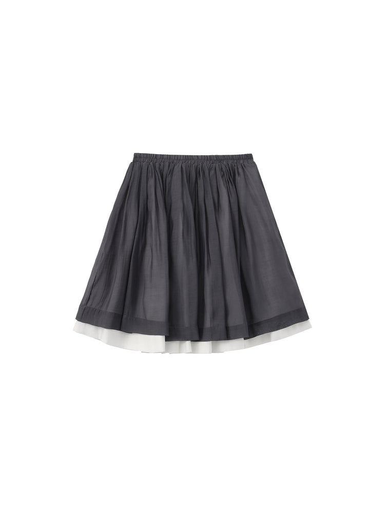 TIERED FLARE SKIRT