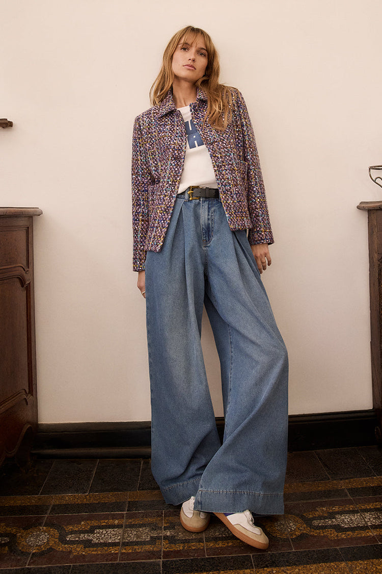 DENIM BLUE BAGGY JEAN