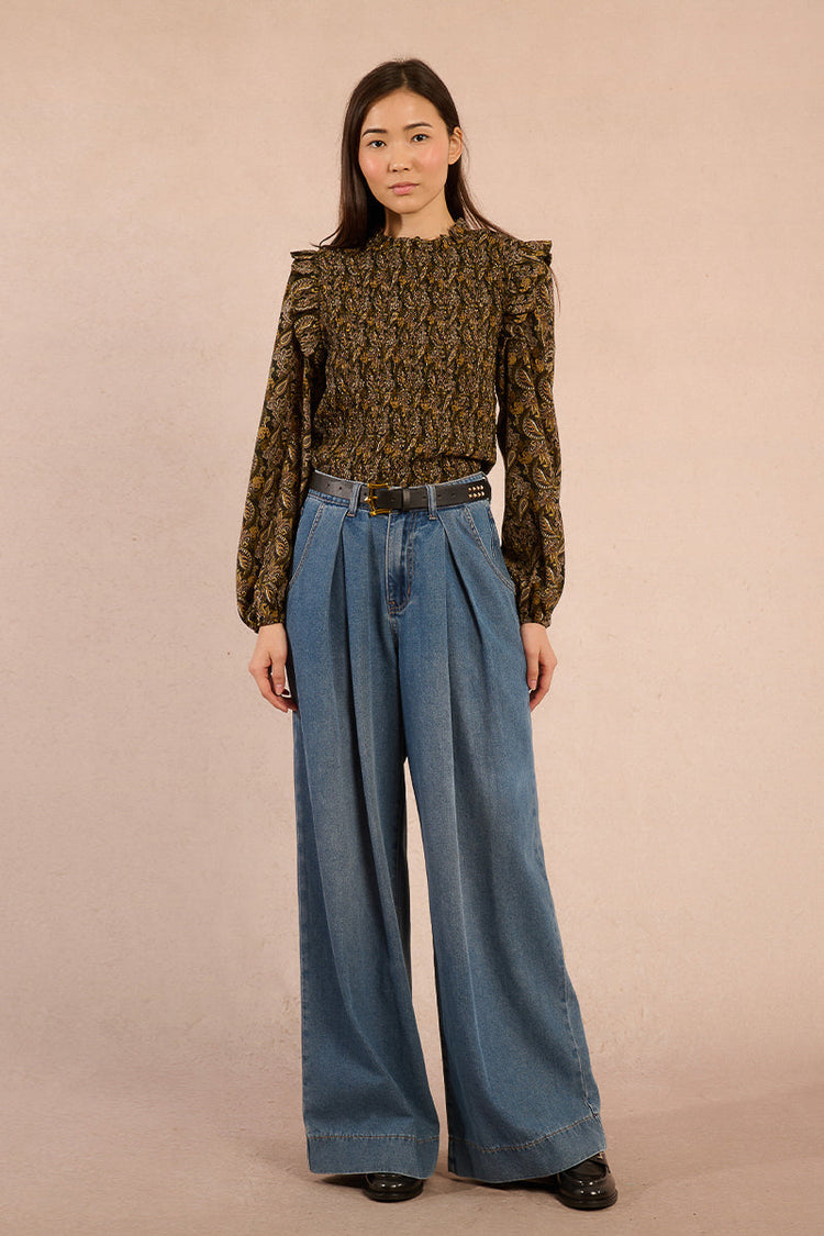 DENIM BLUE BAGGY JEAN