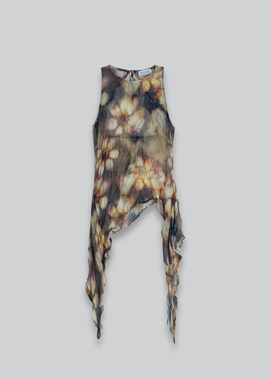 ASYMMETRIC CHIFFON TOP