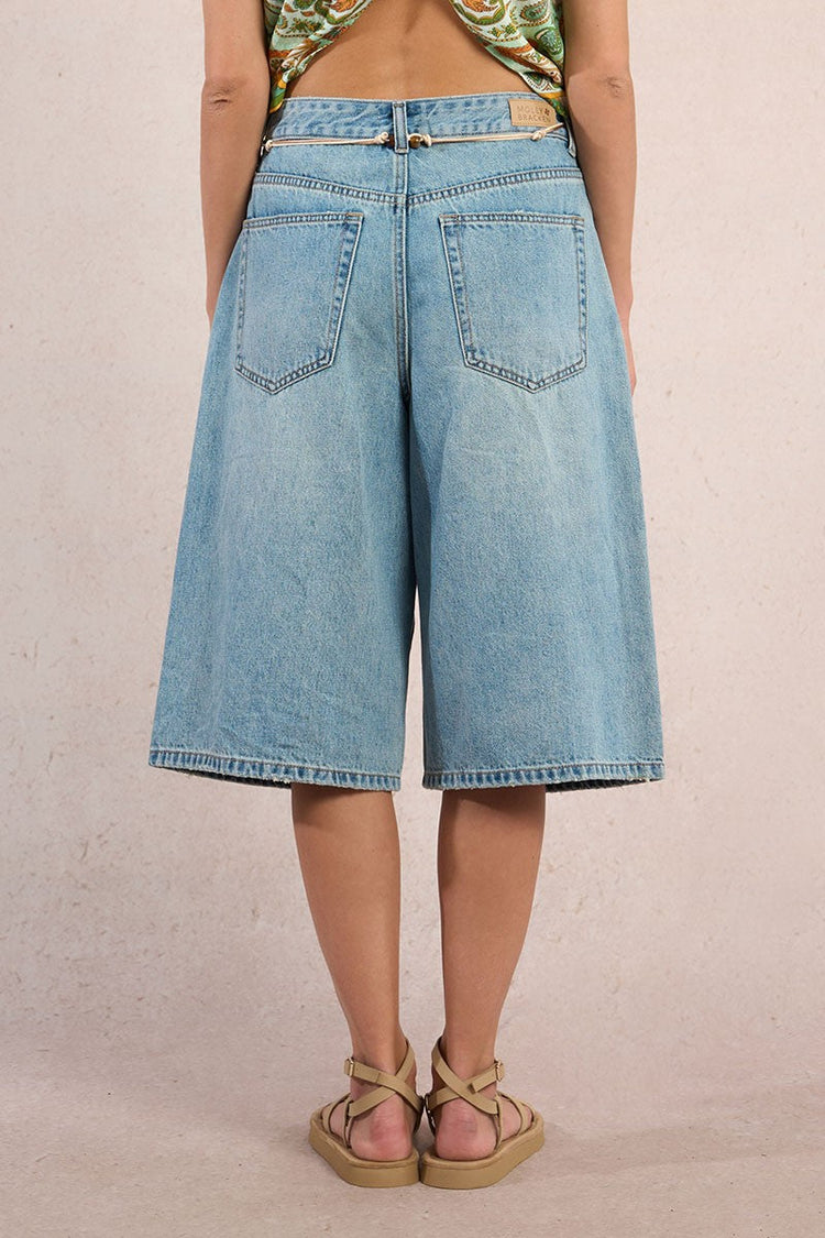 LONG DENIM SHORTS