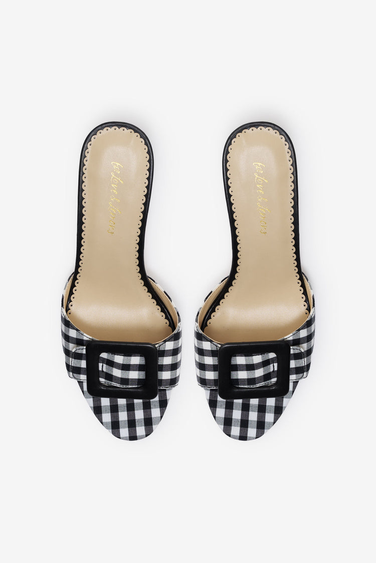 ELOISE GINGHAM MULE