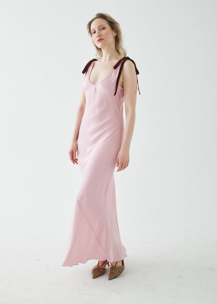 RIBBON WATERFALL DRESS