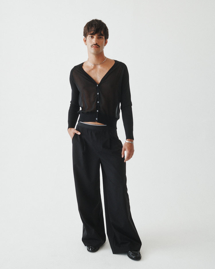 ELASTIC TRIM TROUSER