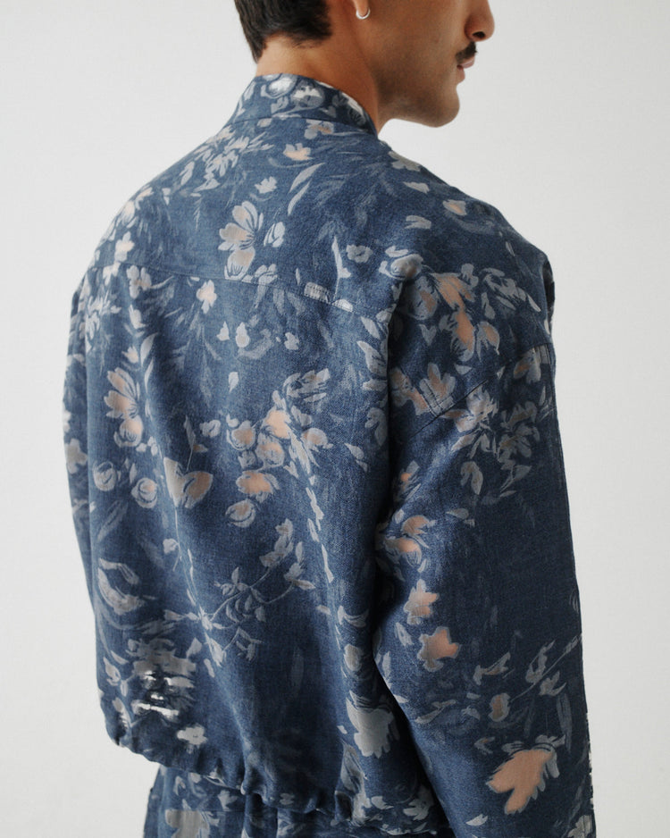 JACQUARD BOMBER JACKET