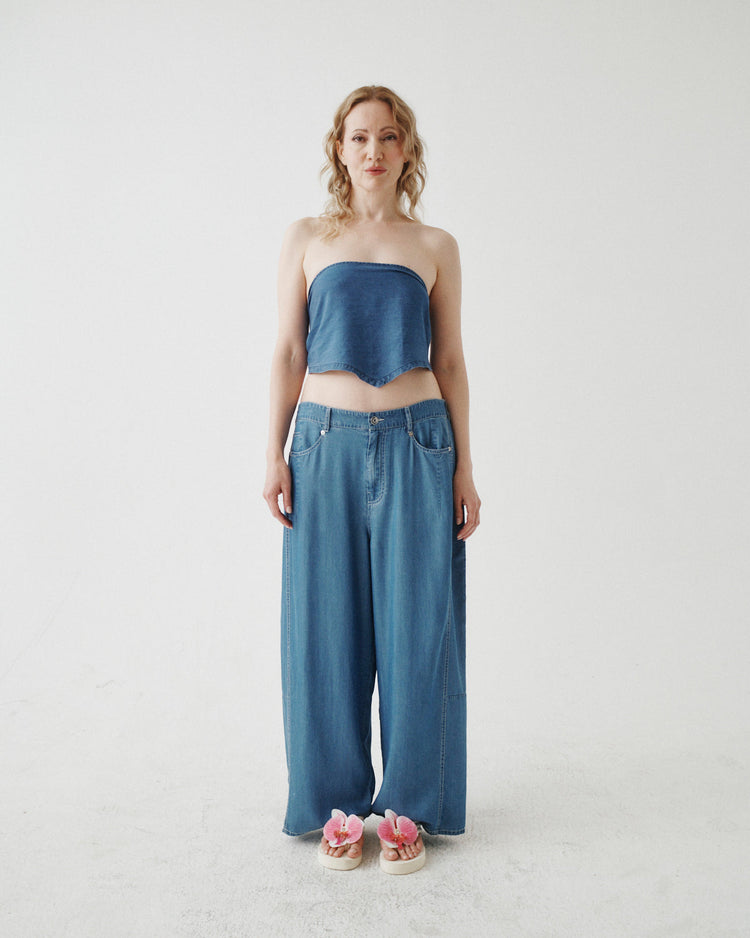 TENCEL WRAP MINI SKIRT