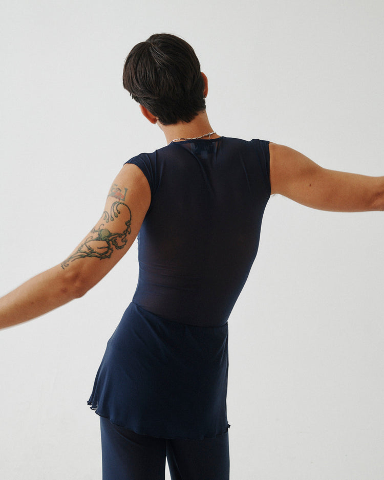 MESH FOLDOVER PANT