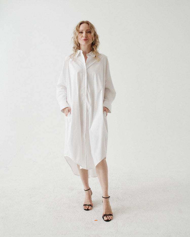 ASYMMETRICAL SHIRT DRESS