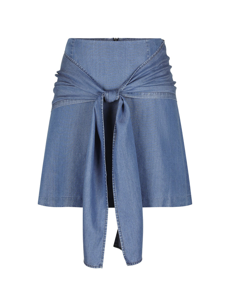 TENCEL WRAP MINI SKIRT