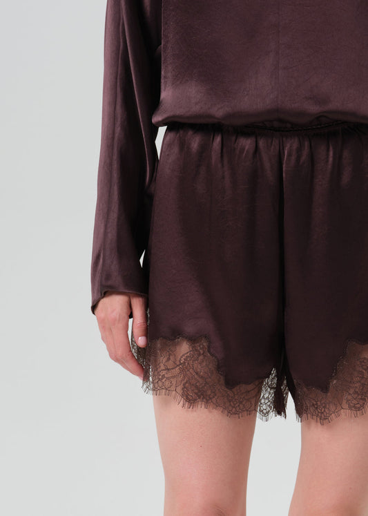 LACE TRIM TAP SHORT