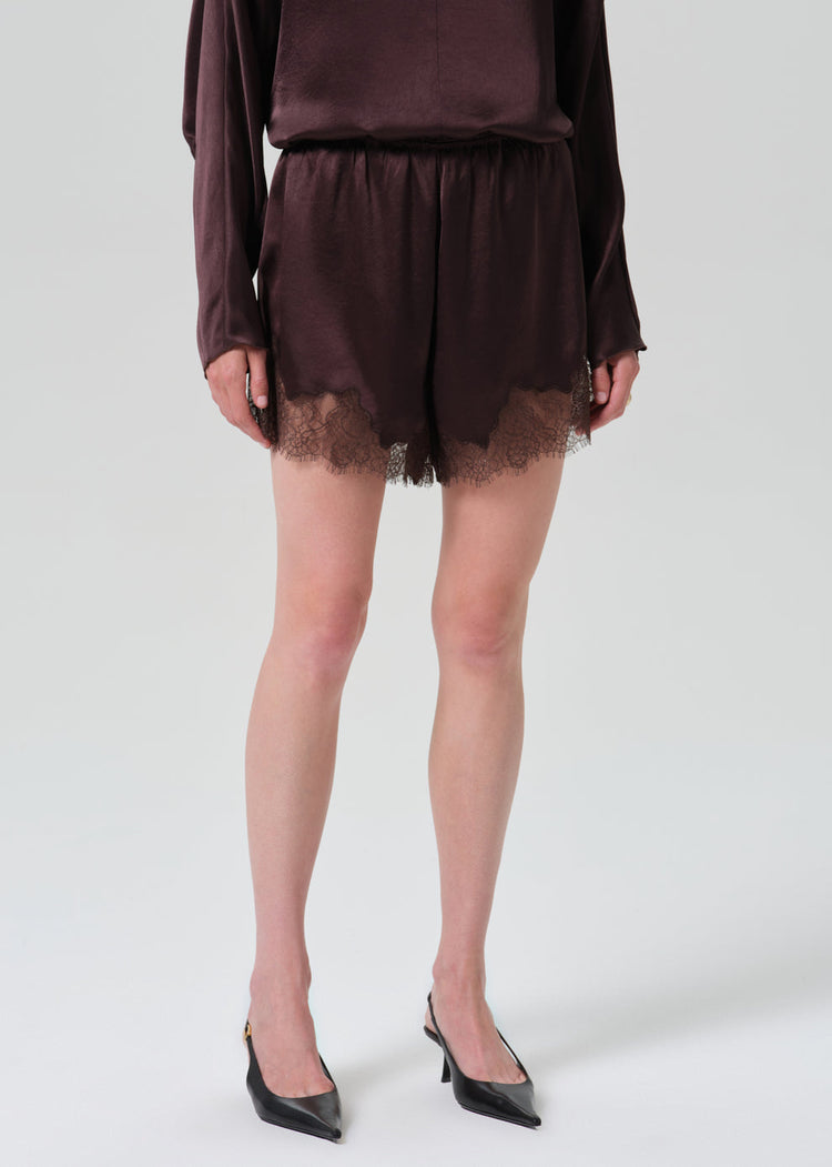 LACE TRIM TAP SHORT